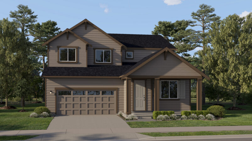 4-bedroom new home build rendering from Lennar Homes